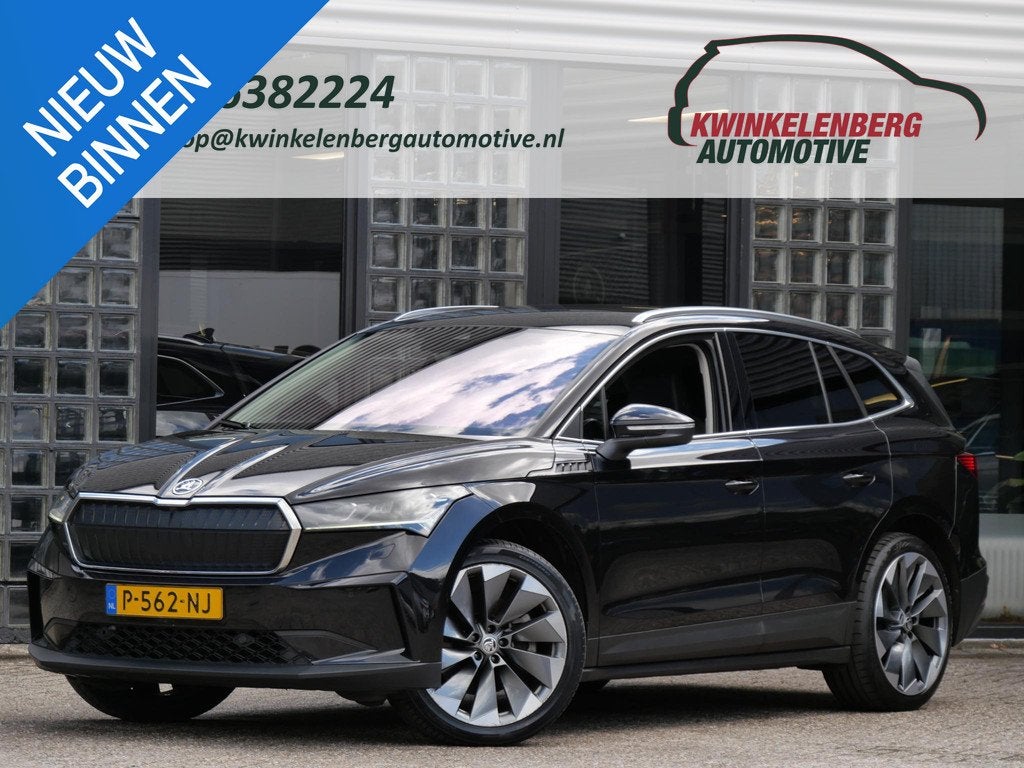 Skoda Enyaq iV 80/ LEER/ ASSISTENTIE PACK/ COMFORT PACK/ CLI, Auto's, Skoda, Automaat, Startonderbreker, Achterwielaandrijving