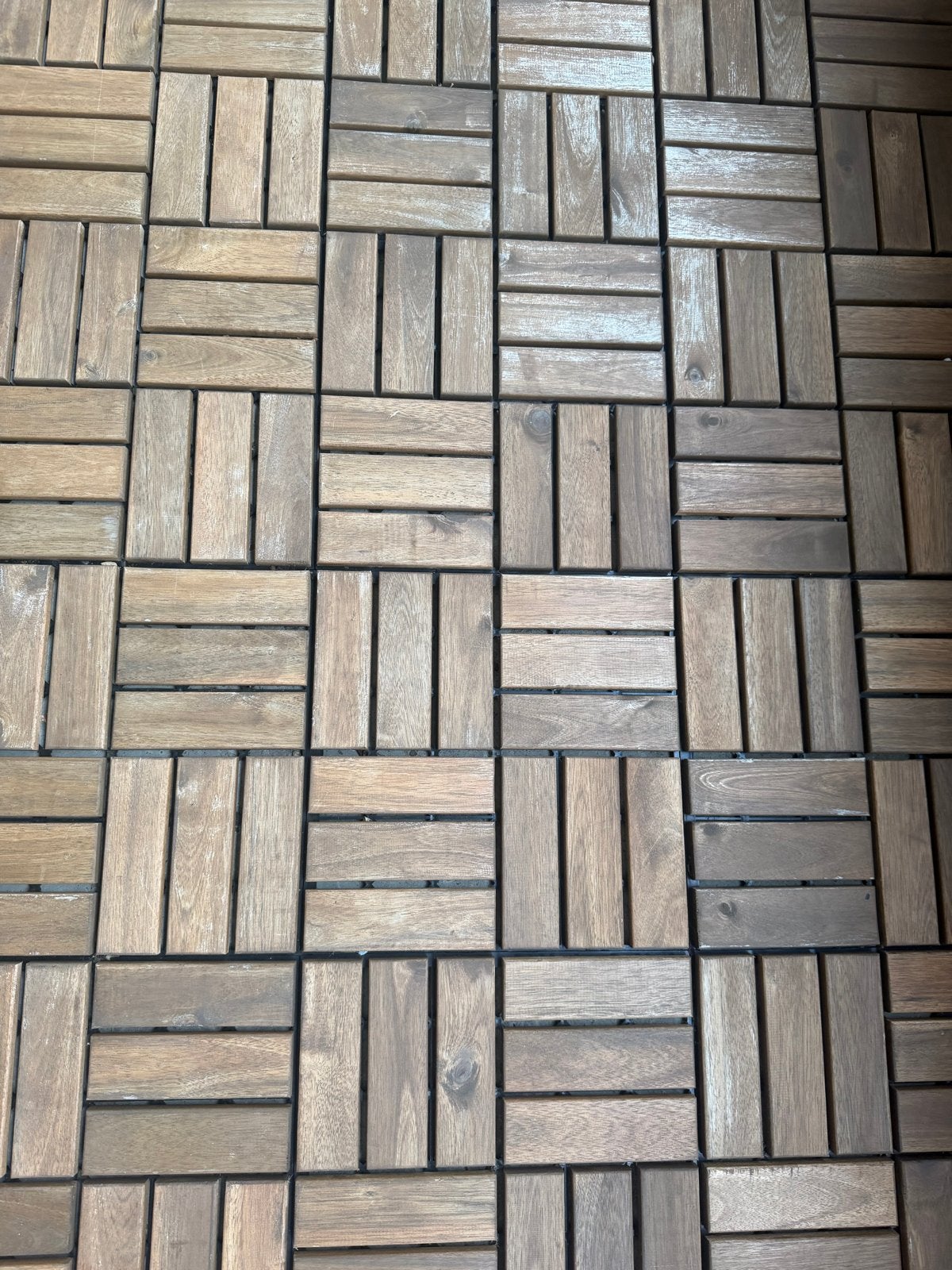 IKEA RUNNEN Vlonder tegels - acaciahout, Ophalen, Gebruikt, Hout