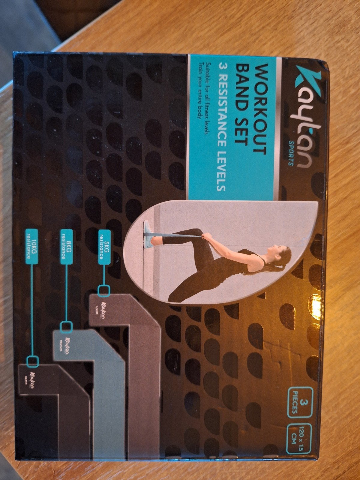 Kaytan Sports Workout Band Set - 3 Weerstandsniveaus, Ophalen, Zo goed als nieuw, Benen, Weerstandband