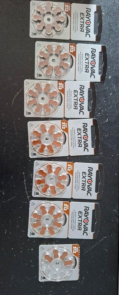 Rayovac Extra gehoorapparaat batterijen - Maat 312 (52 stuk, Ophalen of Verzenden, Nieuw