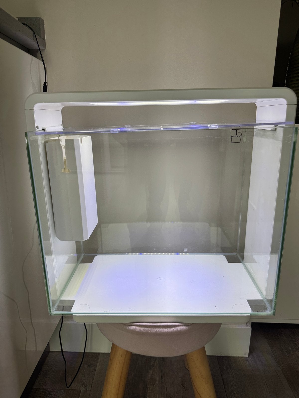 Superfish aquarium wit home 40t, Ophalen, Zo goed als nieuw, Leeg aquarium