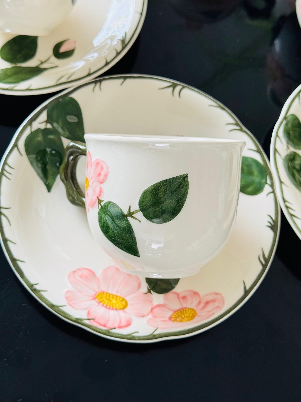 Villeroy & Boch Wild Rose theeservies - Vintage, Villeroy & Boch, Vintage, Ophalen of Verzenden, Zo goed als nieuw