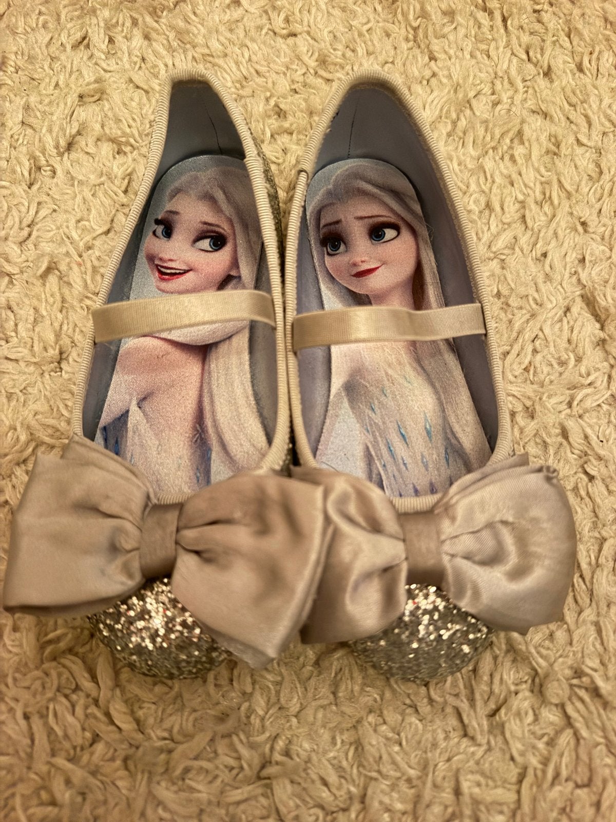 Elsa Frozen glitter schoenen maat 29, Kinderen en Baby's, Ophalen of Verzenden, Gebruikt, Meisje, Schoenen