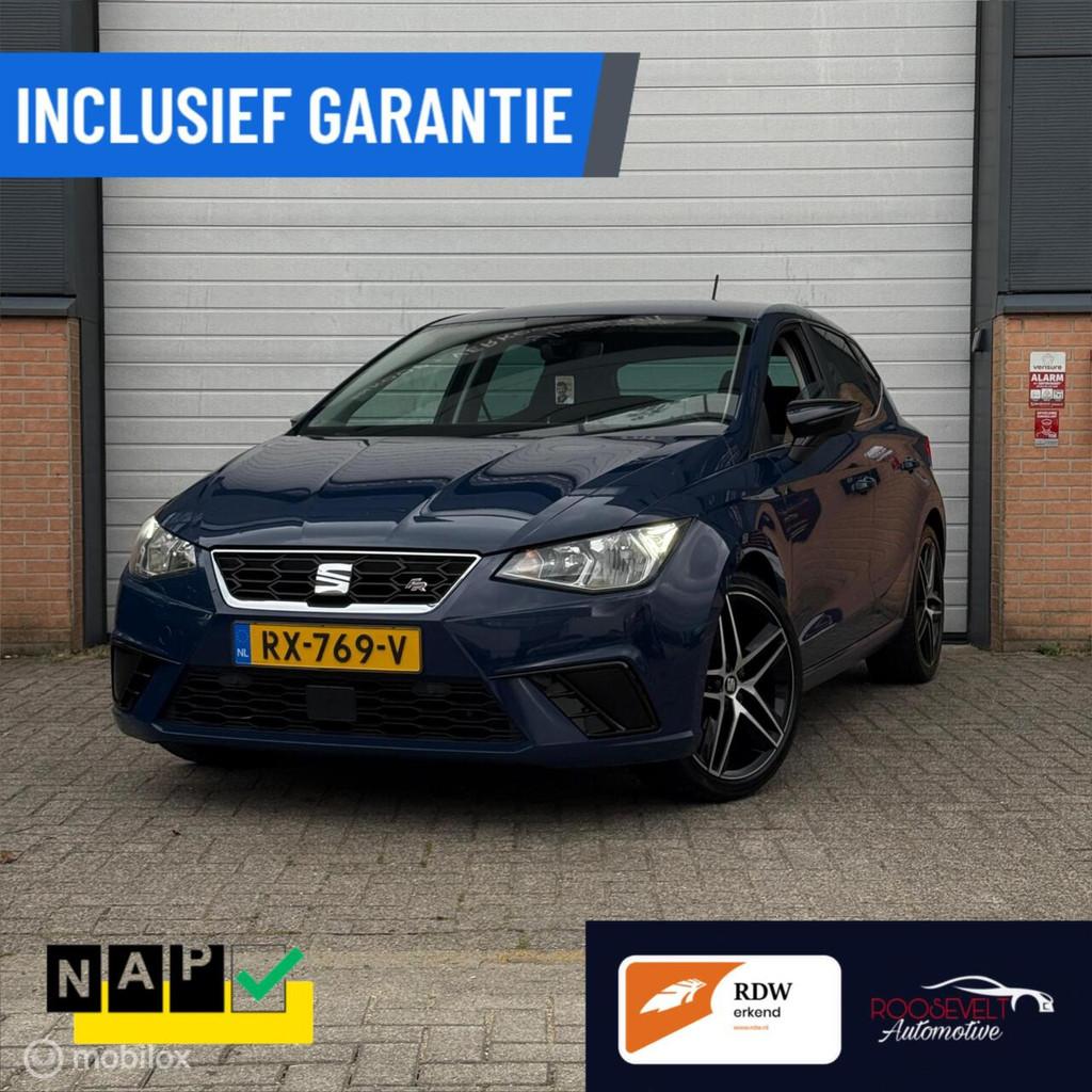 Seat Ibiza 1.0 TSI FR / GARANTIE / CAMERA/ ACC /LED /CARPLAY, Euro 6, Blauw, Ibiza, Origineel Nederlands