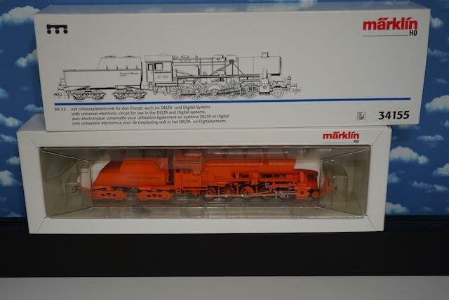 Märklin 37155 H0 Dampflok BR 52 "Betriebswerk Göppingen 1996, Wisselstroom, Locomotief, Nieuw, Ophalen of Verzenden