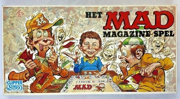 Clipper Het MAD bordspel gezelschapsspel vintage compleet