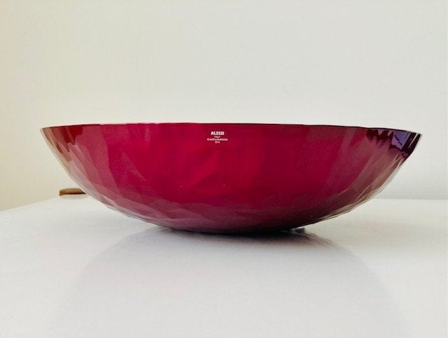 Alessi 'Joy n. 1' fruitschaal - Granaatappel Rood, Ophalen of Verzenden, Rond, Overige materialen