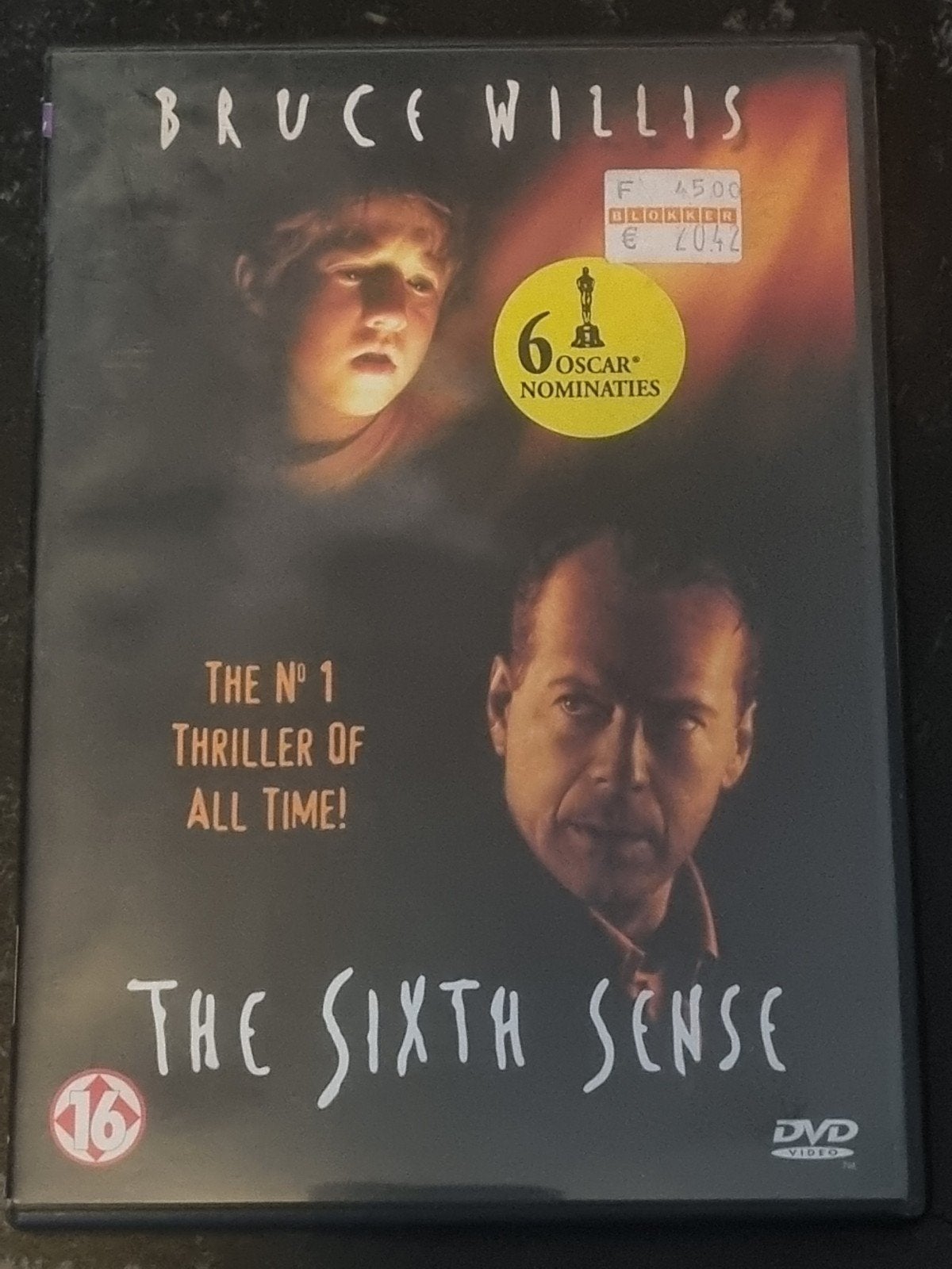 The Sixth Sense DVD - Bruce Willis - Thriller, Vanaf 16 jaar, Ophalen of Verzenden, Zo goed als nieuw, Spoken en Geesten