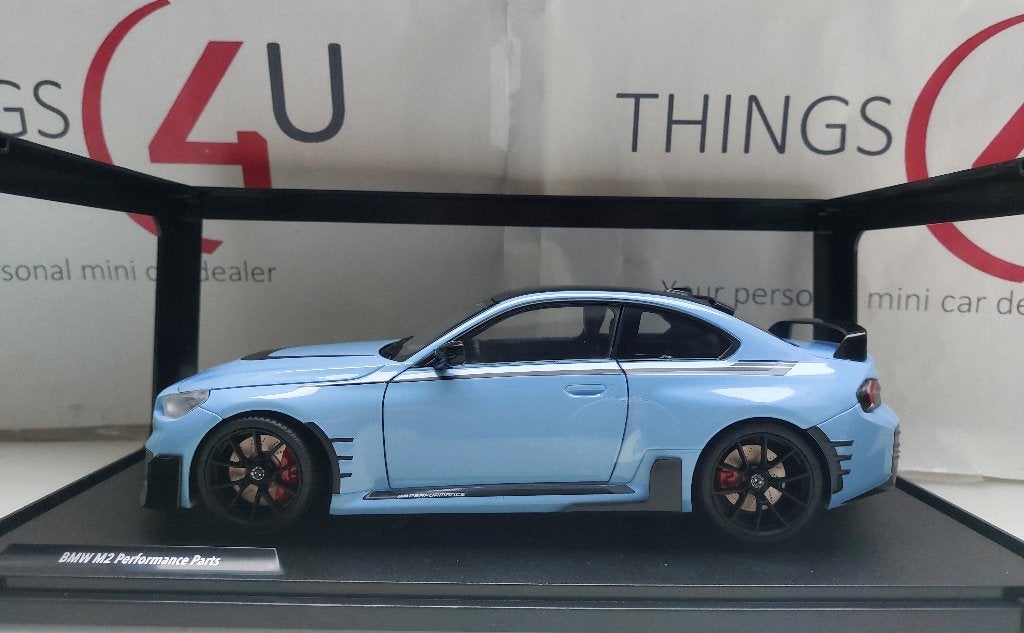 Solido 1:18 BMW M2 G87 Performance Parts 2024 lichtblauw, Ophalen of Verzenden, Nieuw, Auto, Solido