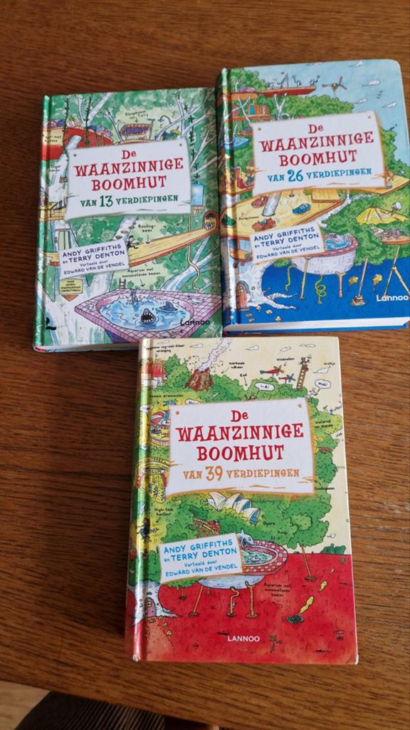 De Waanzinnige Boomhut boeken deel 1t/m 3, Ophalen, Gelezen, Andy Griffiths & Terry Denton, Fictie