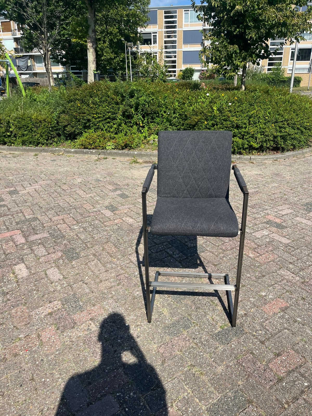 Luxe barkrukken (4 stuks) met armleuning in goede staat, 4 krukken, Ophalen, Gebruikt, 90 cm of meer
