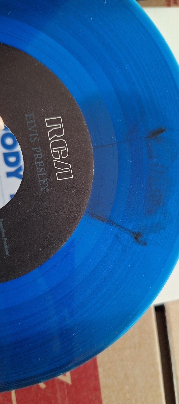 Elvis Presley - Moody Blue / She Thinks .. promo single, Cd's en Dvd's, Vinyl Singles, Originele persing, Verzenden, Gebruikt
