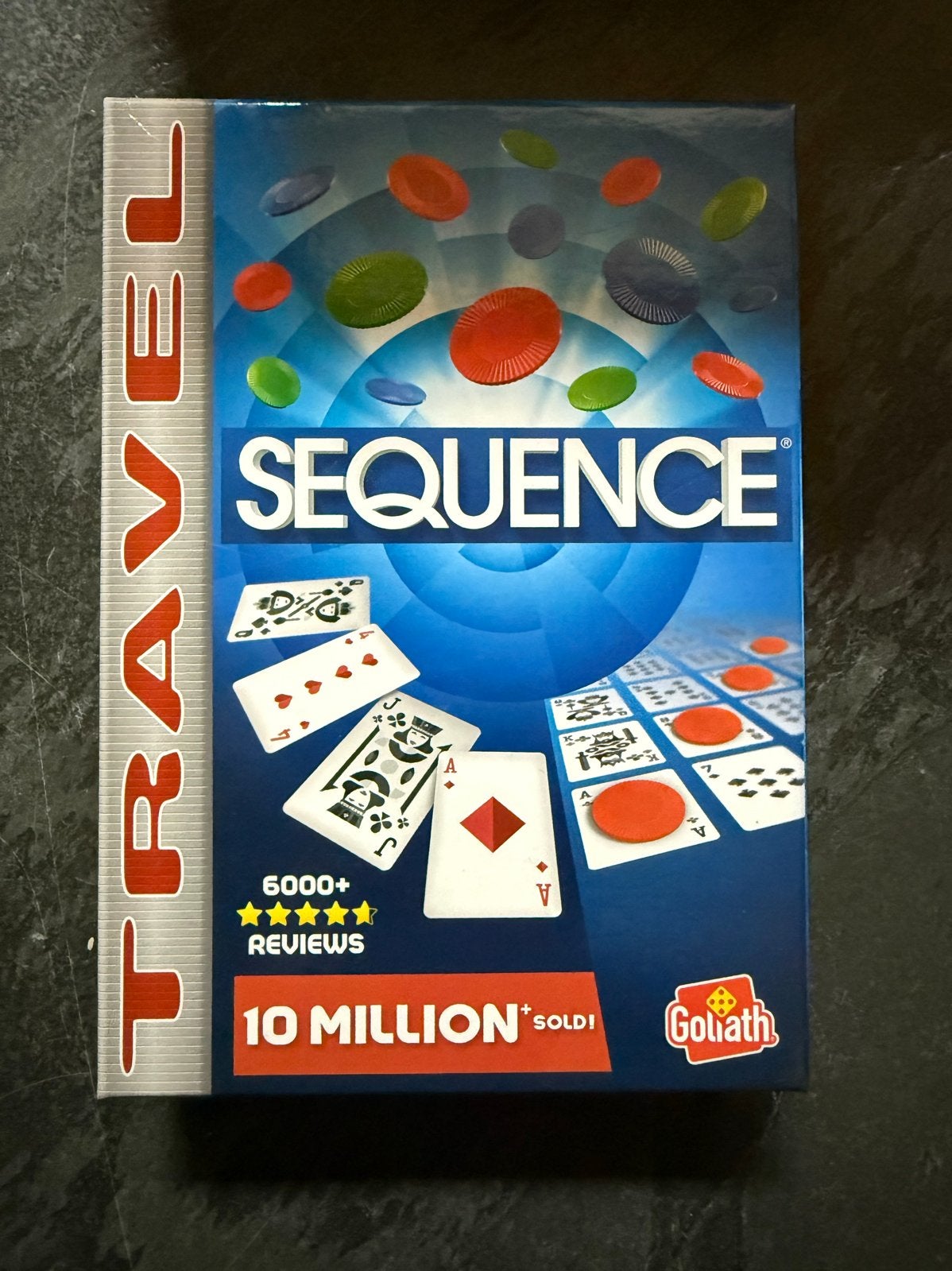 Sequence Travel Gezelschapsspel - Goliath, Een of twee spelers, Ophalen of Verzenden, Zo goed als nieuw, Reisspel