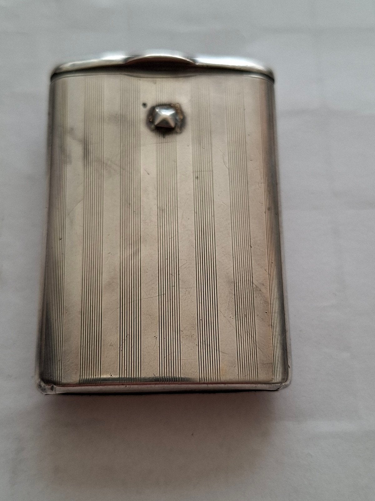 Zilveren art deco  luciferdoosje., Antiek en Kunst, Ophalen