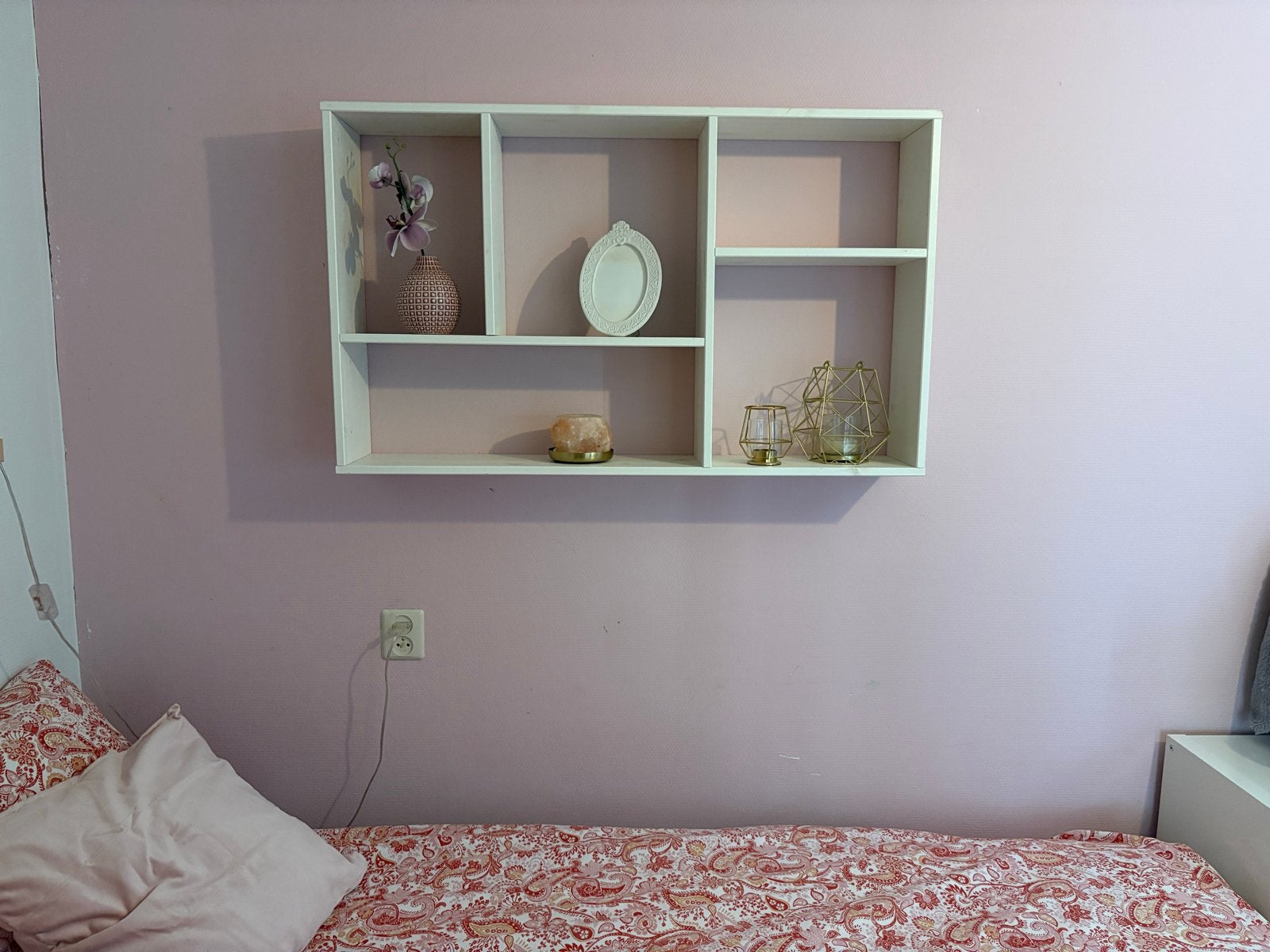 Woood wandrek/boekenplank - wit (evt. incl. accessoires), Ophalen, Gebruikt