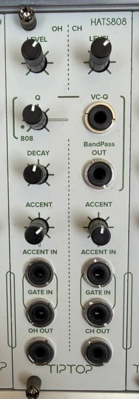 Tiptop Audio HATS808 — 808 Hi-Hats (Eurorack analog), Muziek en Instrumenten, Percussie, Verzenden, Zo goed als nieuw, Melodische percussie