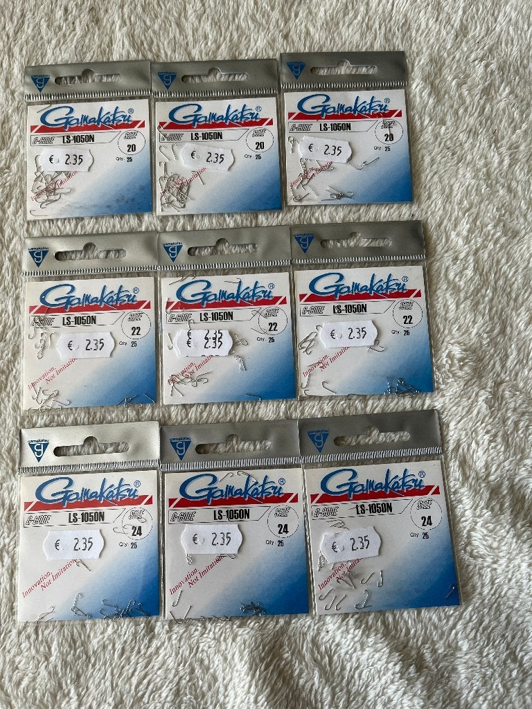 adv 427 / NIEUW serie 9 pakjes haakjes GAMAKTSU LS1050n, Ophalen of Verzenden, Nieuw, Haak