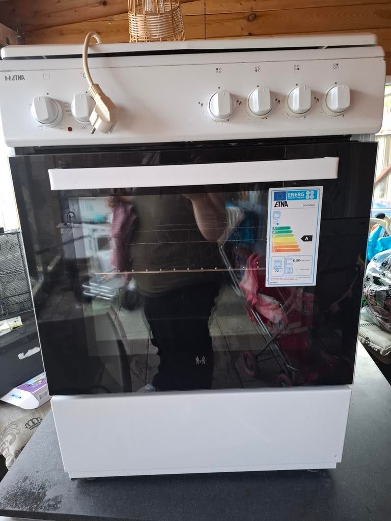 Gasfornuis met electrische oven  etna, Witgoed en Apparatuur, Fornuizen, Zo goed als nieuw, Gas, Vrijstaand, 85 tot 90 cm