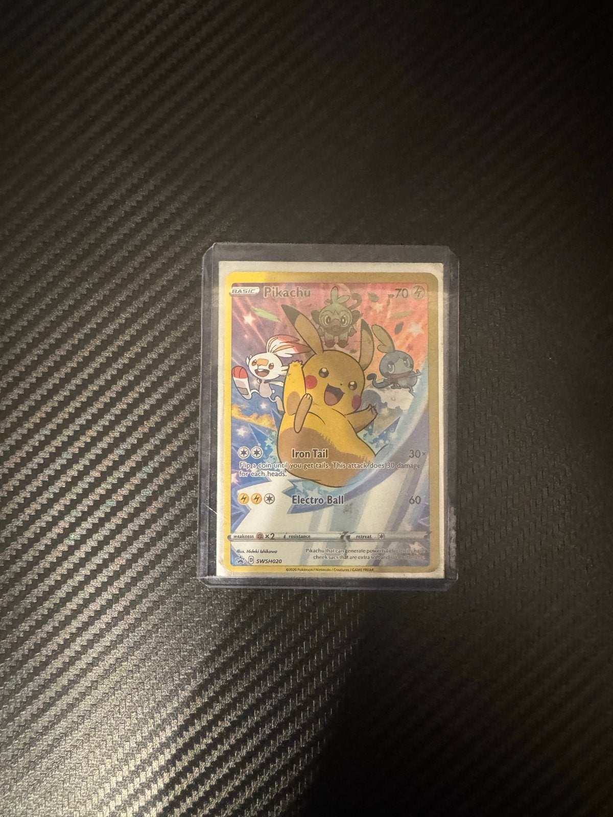 Pikachu SWSH020 Promo Kaart - Zo goed als nieuw, Ophalen of Verzenden, Zo goed als nieuw, Losse kaart