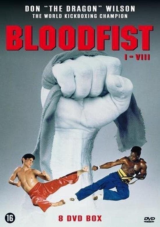 Bloodfist 1 tm 8 - 8 dvd box - Don The Dragon Wilson e.a., Vanaf 16 jaar, Verzenden, Nederlands, Zo goed als nieuw