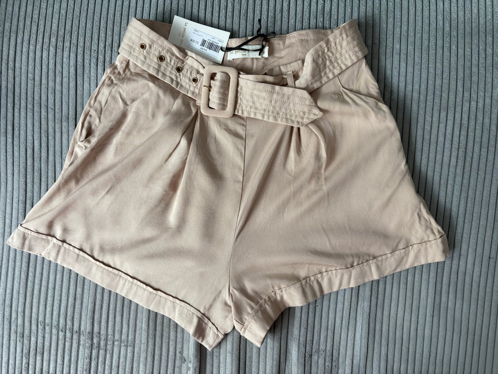 La petite étoile high-waisted short met ceintuur, maat 38, Kort, Beige, Nieuw, Ophalen of Verzenden