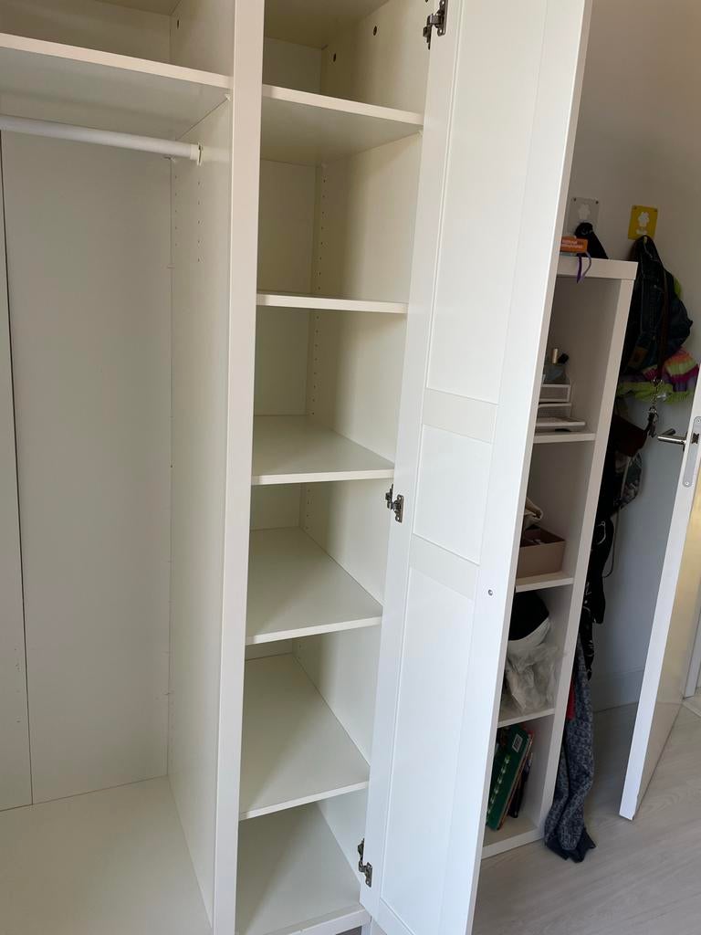 IKEA Hemnes kledingkast wit, Gebruikt, 200 cm of meer, Overige houtsoorten, 50 tot 100 cm