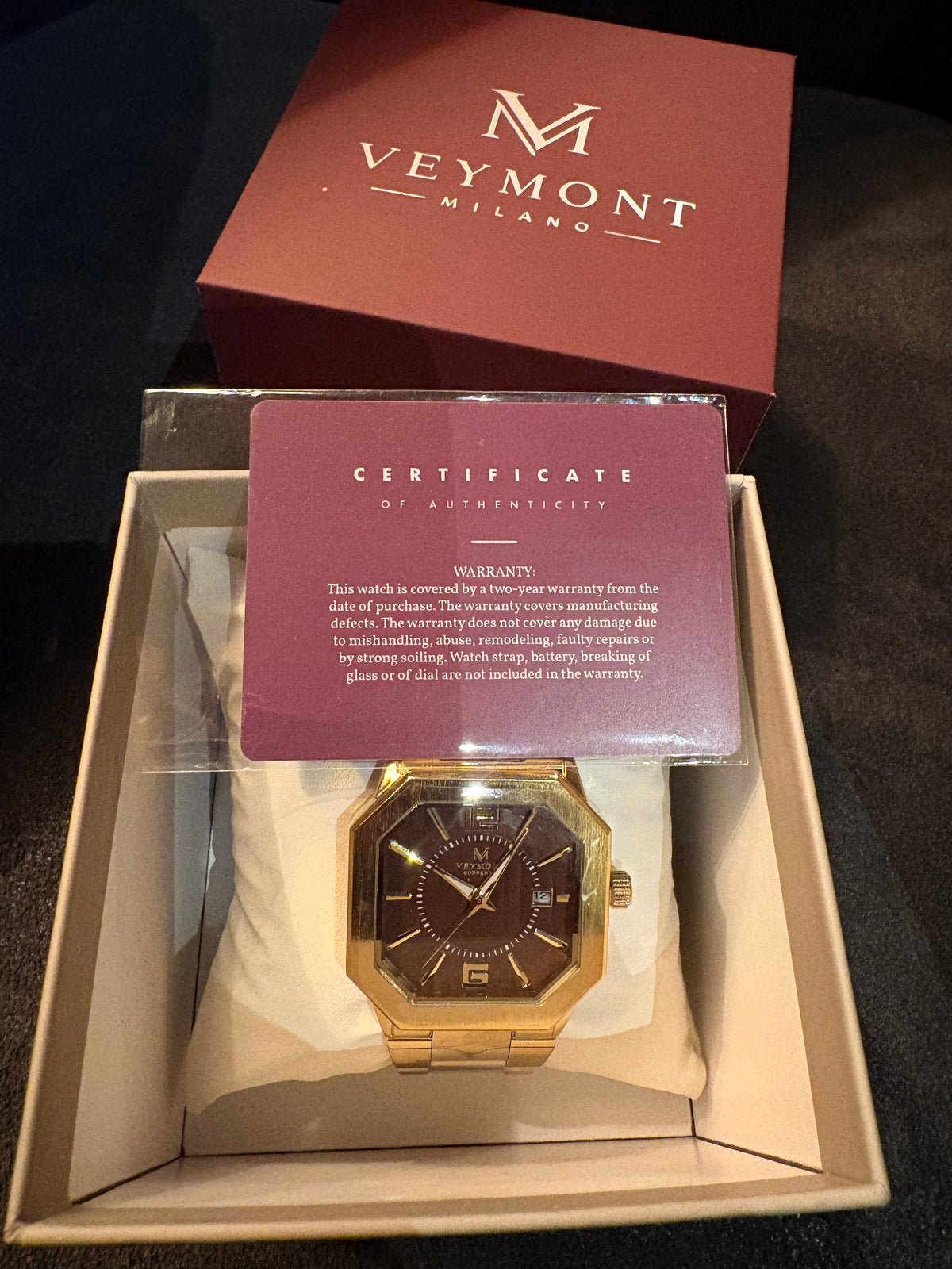 Nieuw Veymont Milano horloge in plastic, Overige merken, Staal, Polshorloge, Nieuw