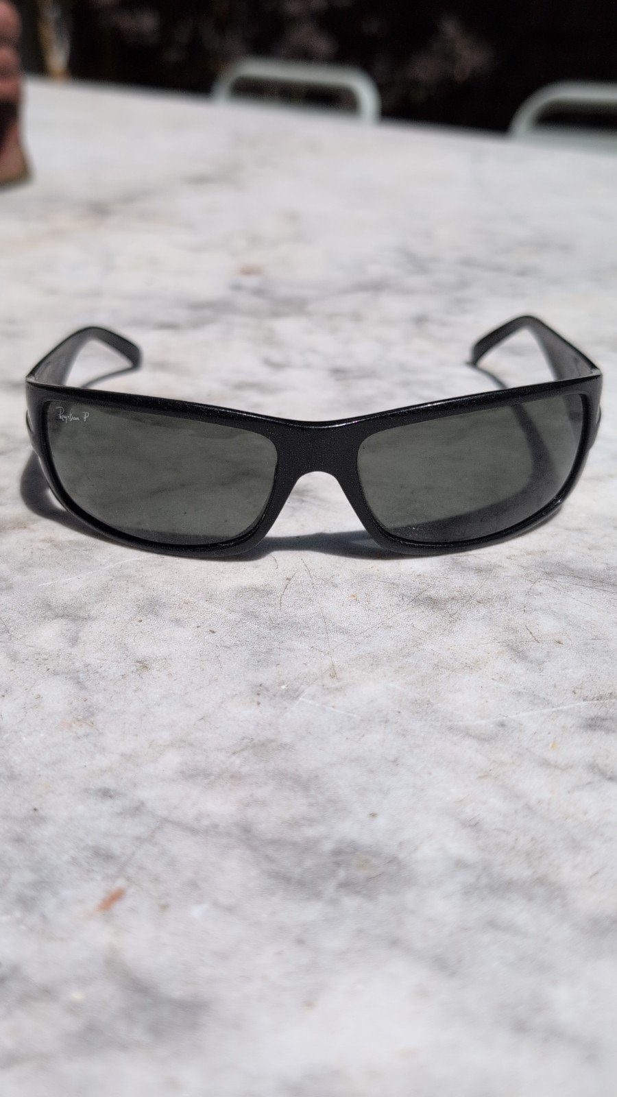 Ray-Ban RB4057 Zonnebril Polarized Glazen zwart, Ophalen of Verzenden, Gebruikt, Bruin, Ray-Ban