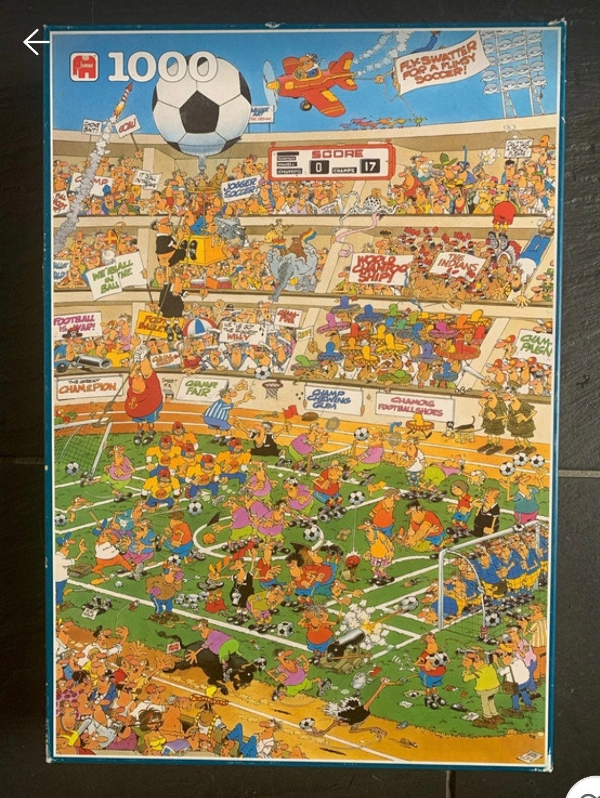 JvH Totaal Voetbal Puzzel 1000 stukjes, Ophalen, 500 t/m 1500 stukjes, Gebruikt, Legpuzzel