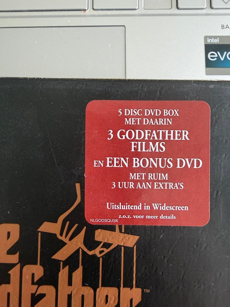The Godfather DVD Boxset - 3 Films + Bonus DVD, Maffia en Misdaad, Vanaf 16 jaar, Boxset, Ophalen of Verzenden