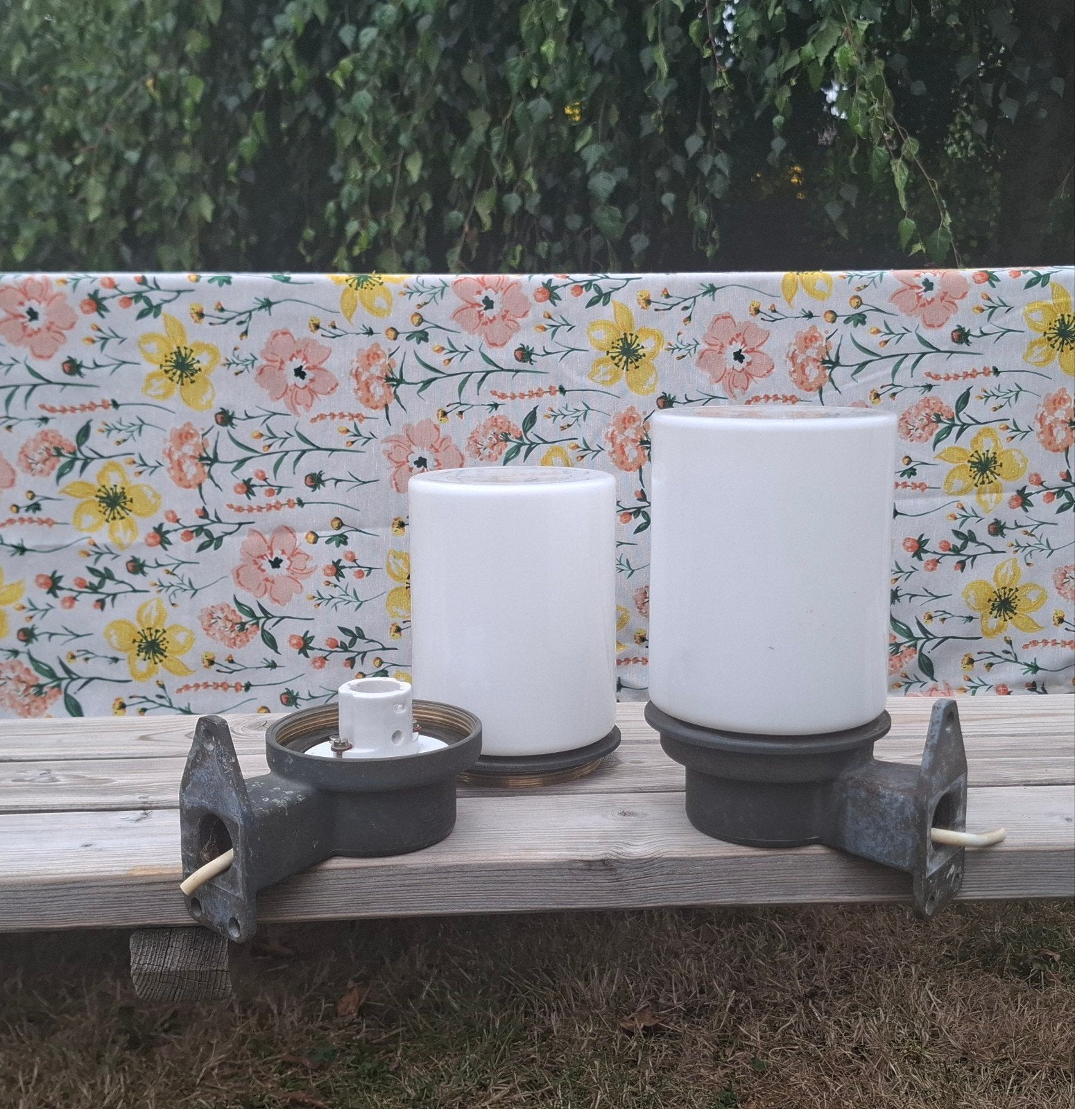 Vintage buitenlamp (set van 2), Antiek en Kunst, Ophalen of Verzenden