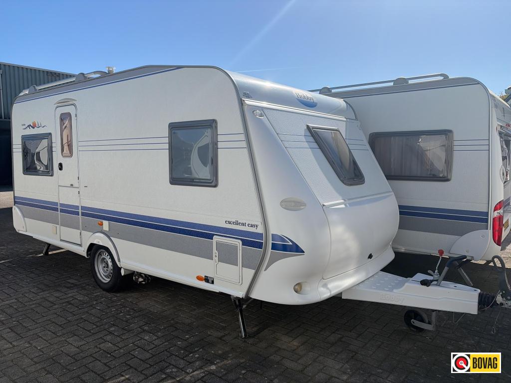 Hobby Excellent Easy 460 UFE Mover/Voortent/Fietsdr., Caravans en Kamperen, Caravans, Schokbreker, Rondzit, Hobby, Bedrijf
