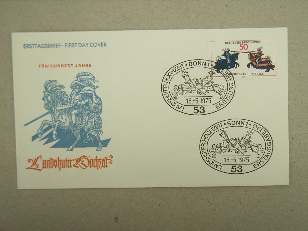 ZM Bundespost FDC 844, Postzegels en Munten, Ophalen of Verzenden, Onbeschreven, Europa