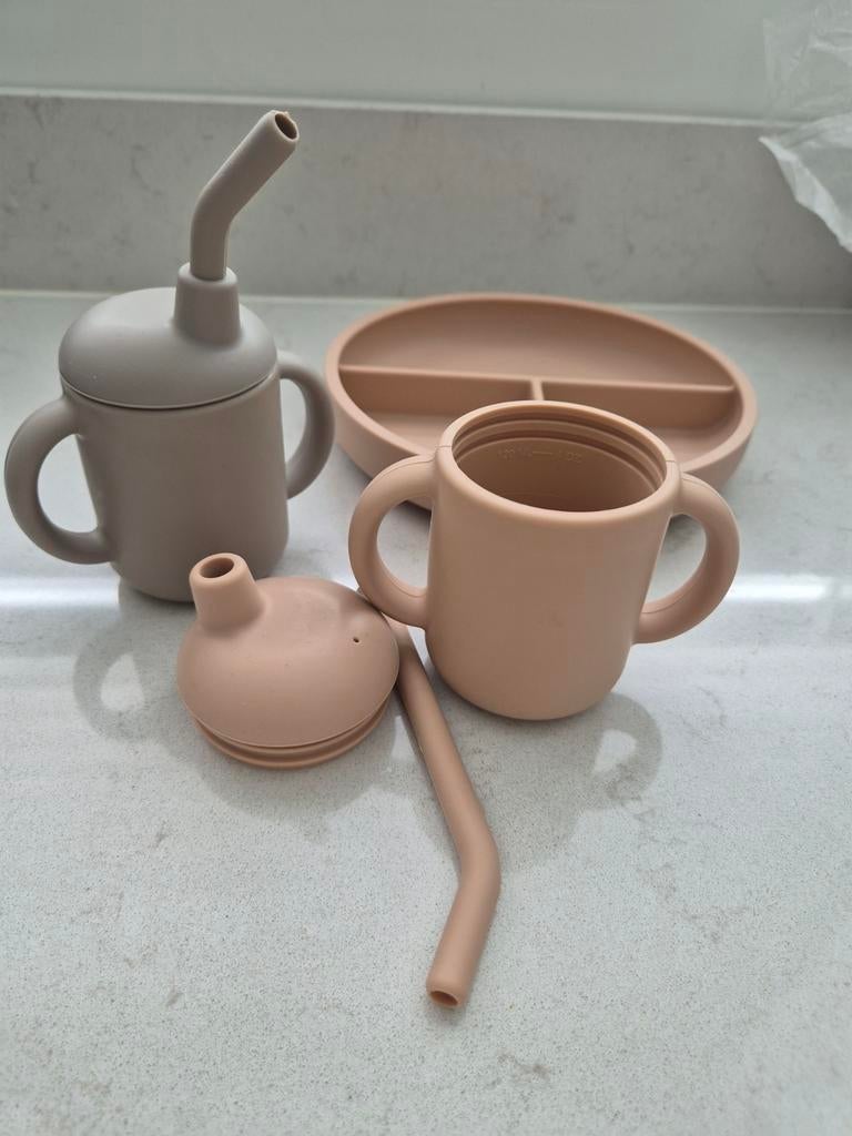 Noors servies set voor baby/kind - Siliconen, Ophalen of Verzenden, Zo goed als nieuw, Overige typen