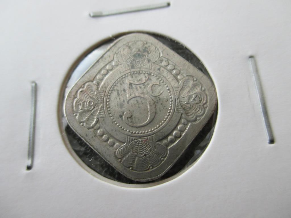 5 cent 1914, Ophalen of Verzenden, Koningin Wilhelmina, 5 cent, Losse munt