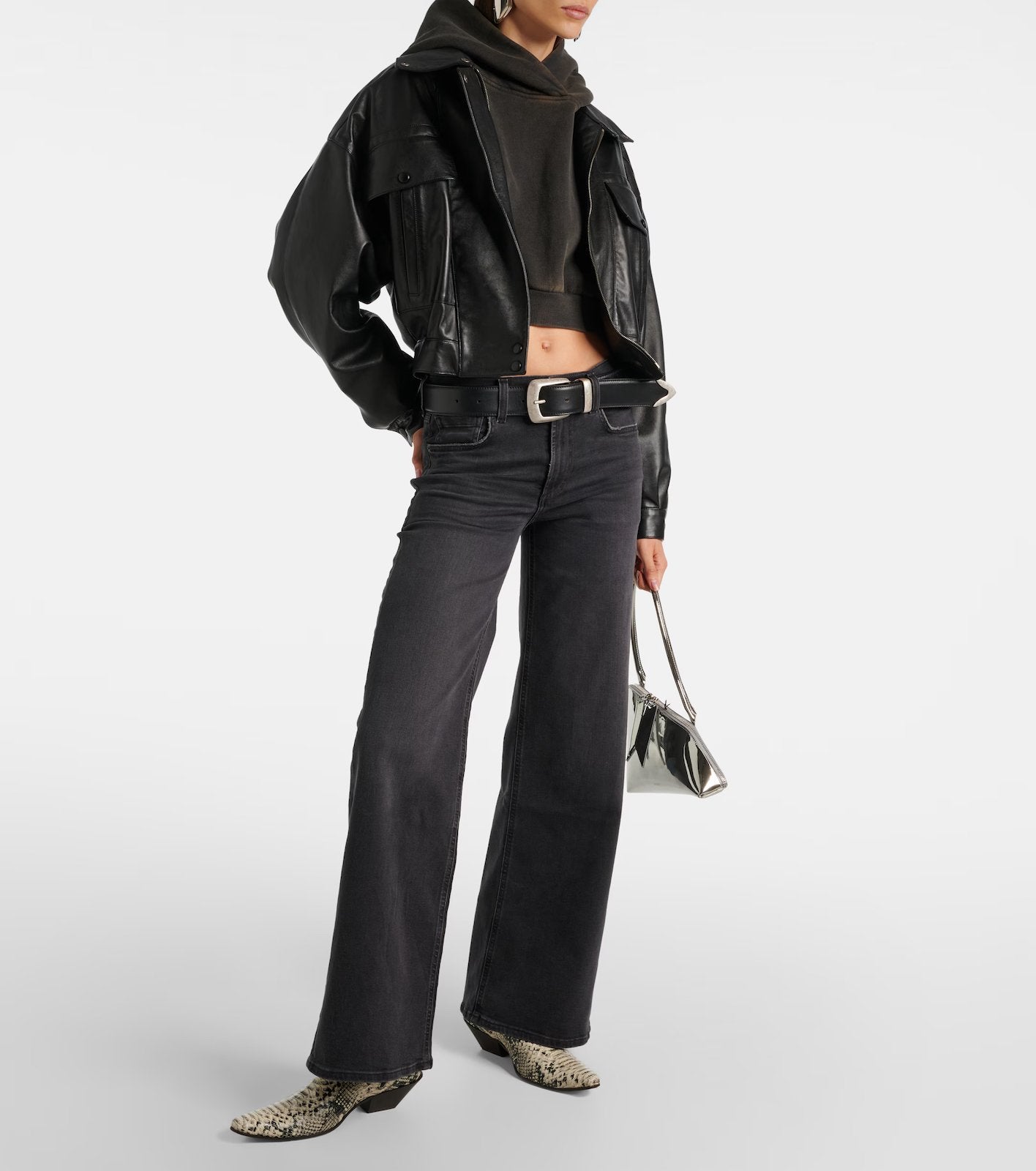 Citizens of Humanity Loli baggy wide leg jeans maat 31 black, Zwart, Nieuw, Ophalen of Verzenden, W30 - W32 (confectie 38/40)