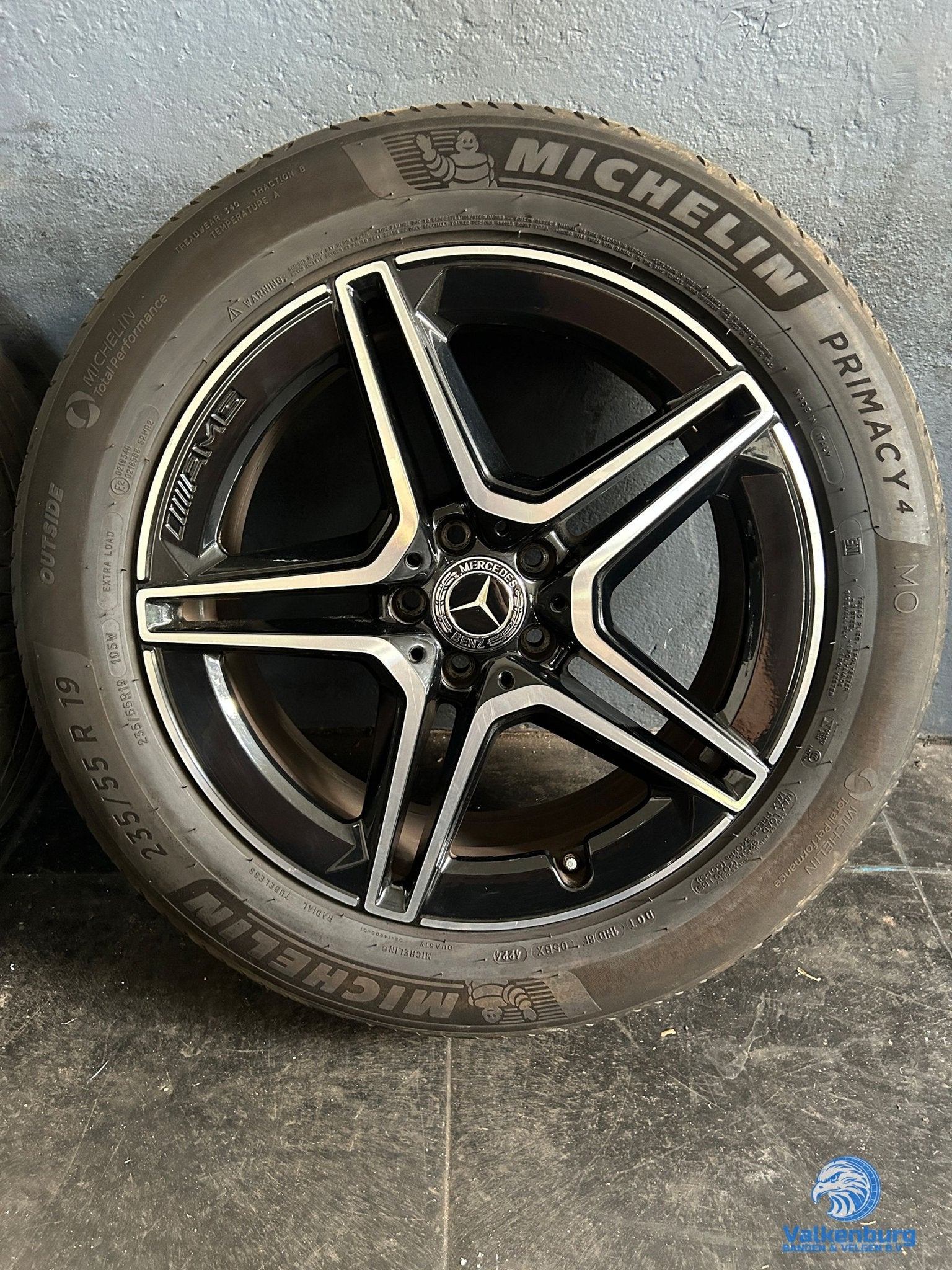6-7mm! Originele Mercedes GLC W254 X254 C254 19 inch zwarte, Auto-onderdelen, Banden en Velgen, 19 inch, Gebruikt, -, -