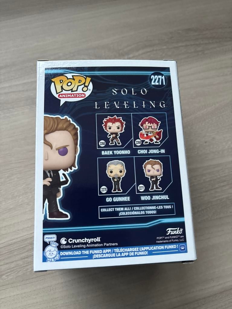 Funko Pop! Solo Leveling Woo Jinchul #2271 – Solo Leveling, Funko Europe, Nieuw, Ophalen of Verzenden, 4th floor, 1 Queen Caroline St, London W6 9YN, Verenigd Koninkrijk