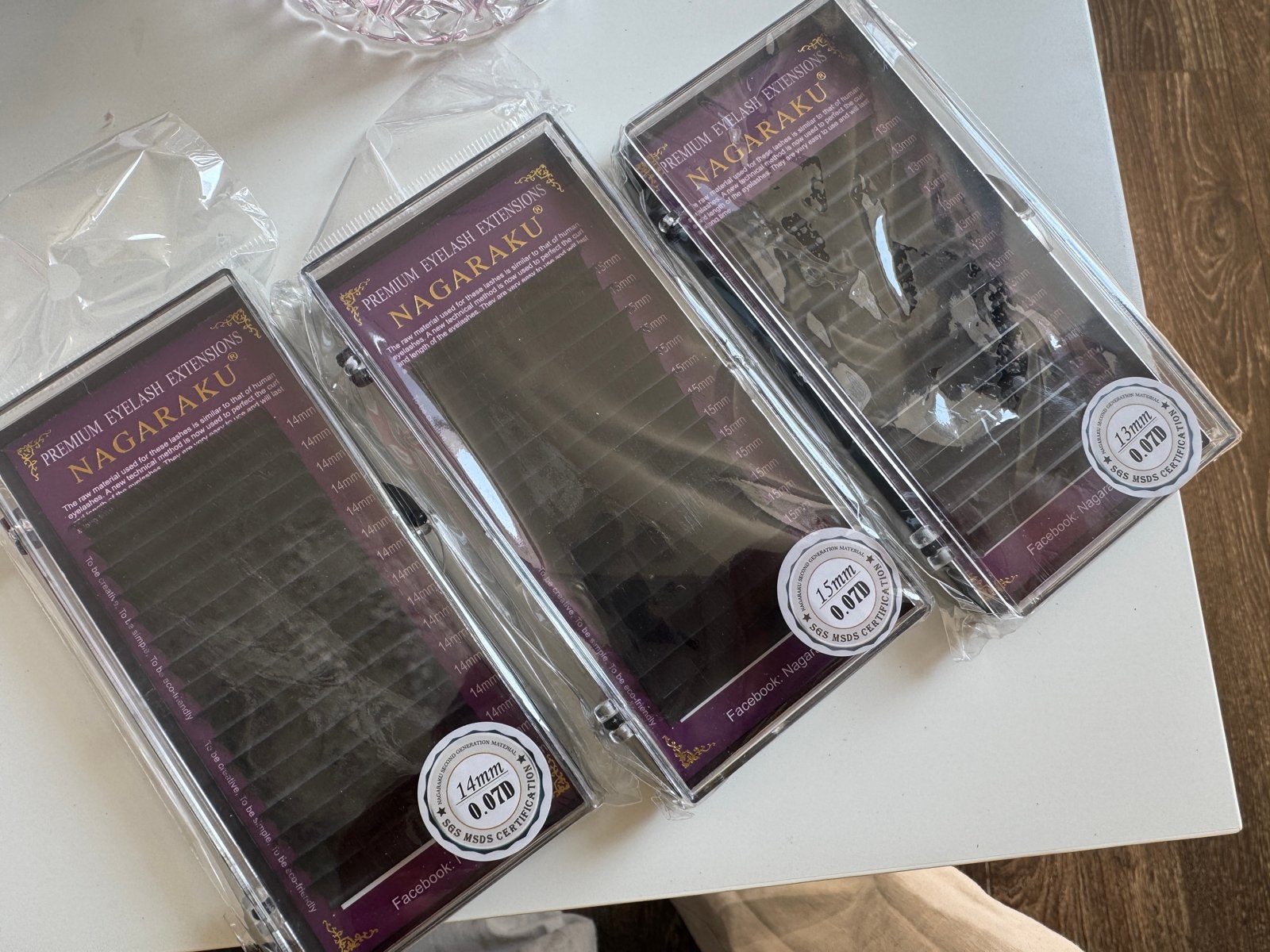 NAGARAKU Premium Wimpers Extensions 0.07D (13mm, 14mm, 15mm), Ophalen of Verzenden, Nieuw, Overige typen