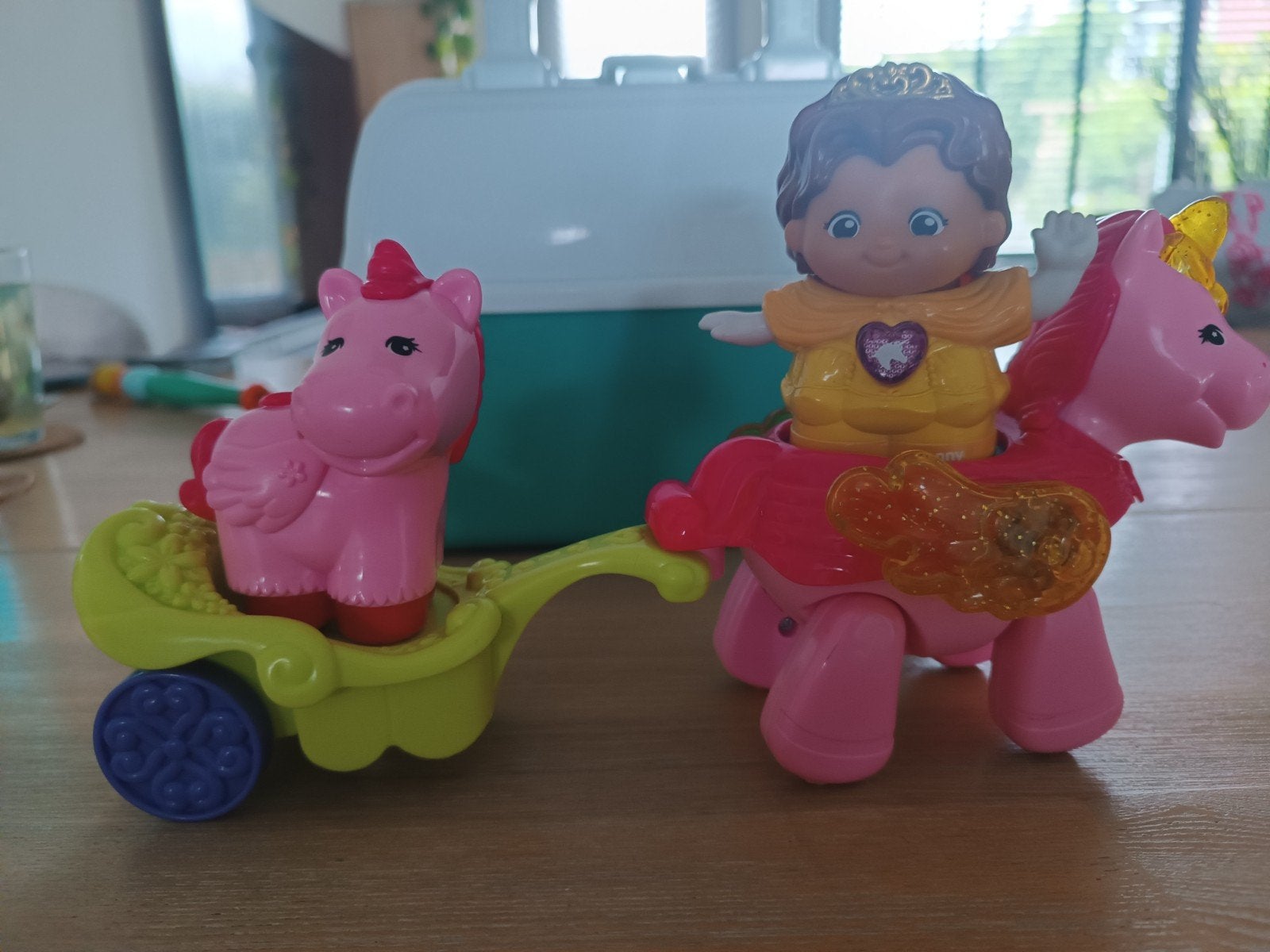 Fisher-Price Little People prinses met eenhoorn en zwaan, Ophalen of Verzenden, Zo goed als nieuw, Meisje