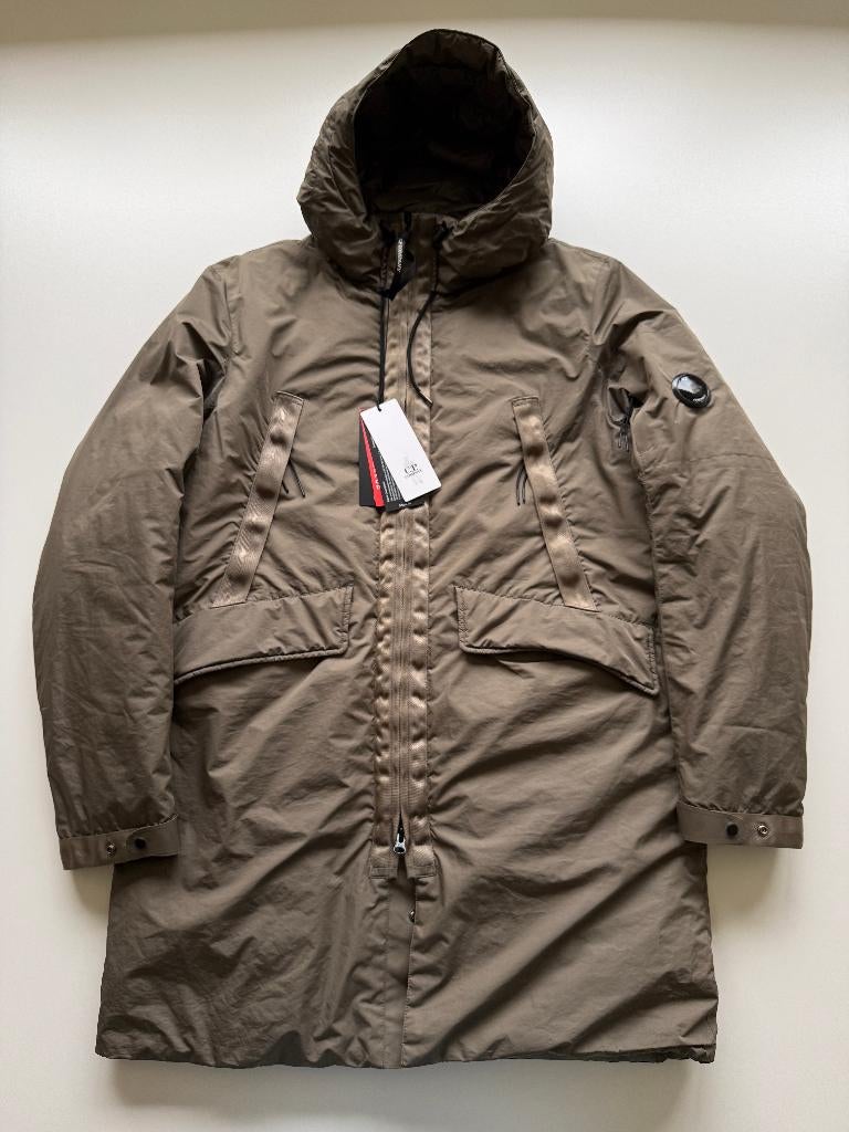 CP Company micro m parka jas, Kleding | Heren, Jassen | Winter, Zo goed als nieuw, Maat 48/50 (M), Groen, Ophalen of Verzenden