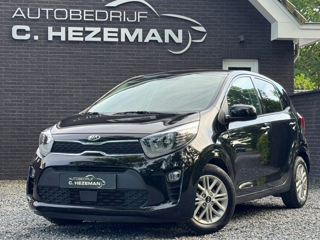 Kia Picanto 1.0 DynamicPlusLine 1e eig Stoel Stuur Verw Navi, Stof, Gebruikt, Zwart, Origineel Nederlands