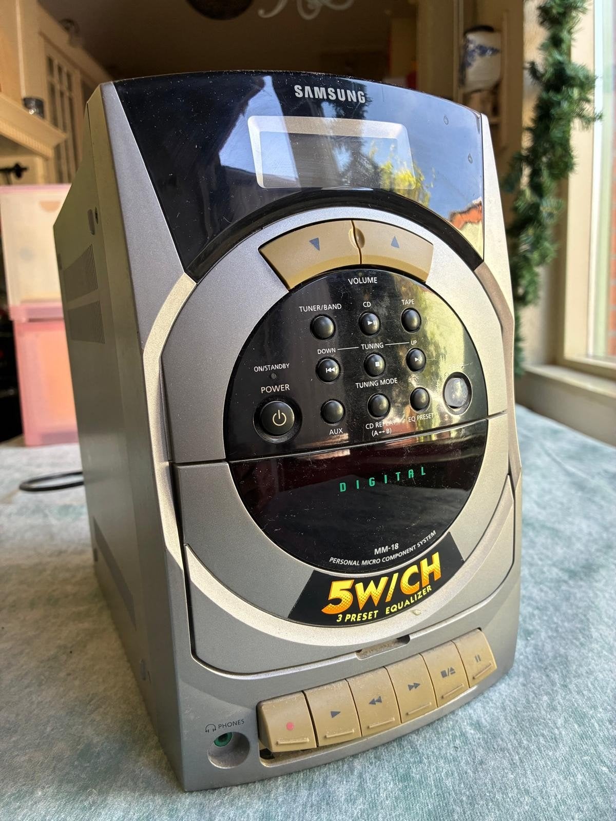 Samsung MM-J10 Microset met Sharp speakers, Verzenden, Gebruikt, Cassettedeck, Microset