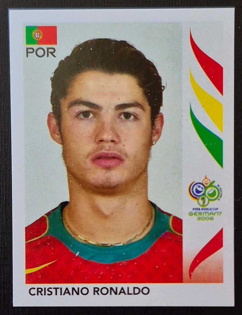 Panini Cristiano Ronaldo - Portugal, WK 2006, Ophalen of Verzenden, Zo goed als nieuw, Sticker