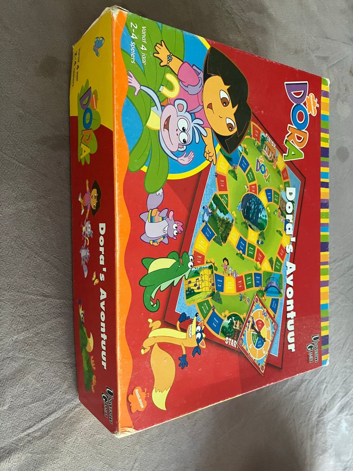 Dora’s Avonturen Spel - Compleet en in goede staat, Drie of vier spelers, Ophalen of Verzenden, Gebruikt