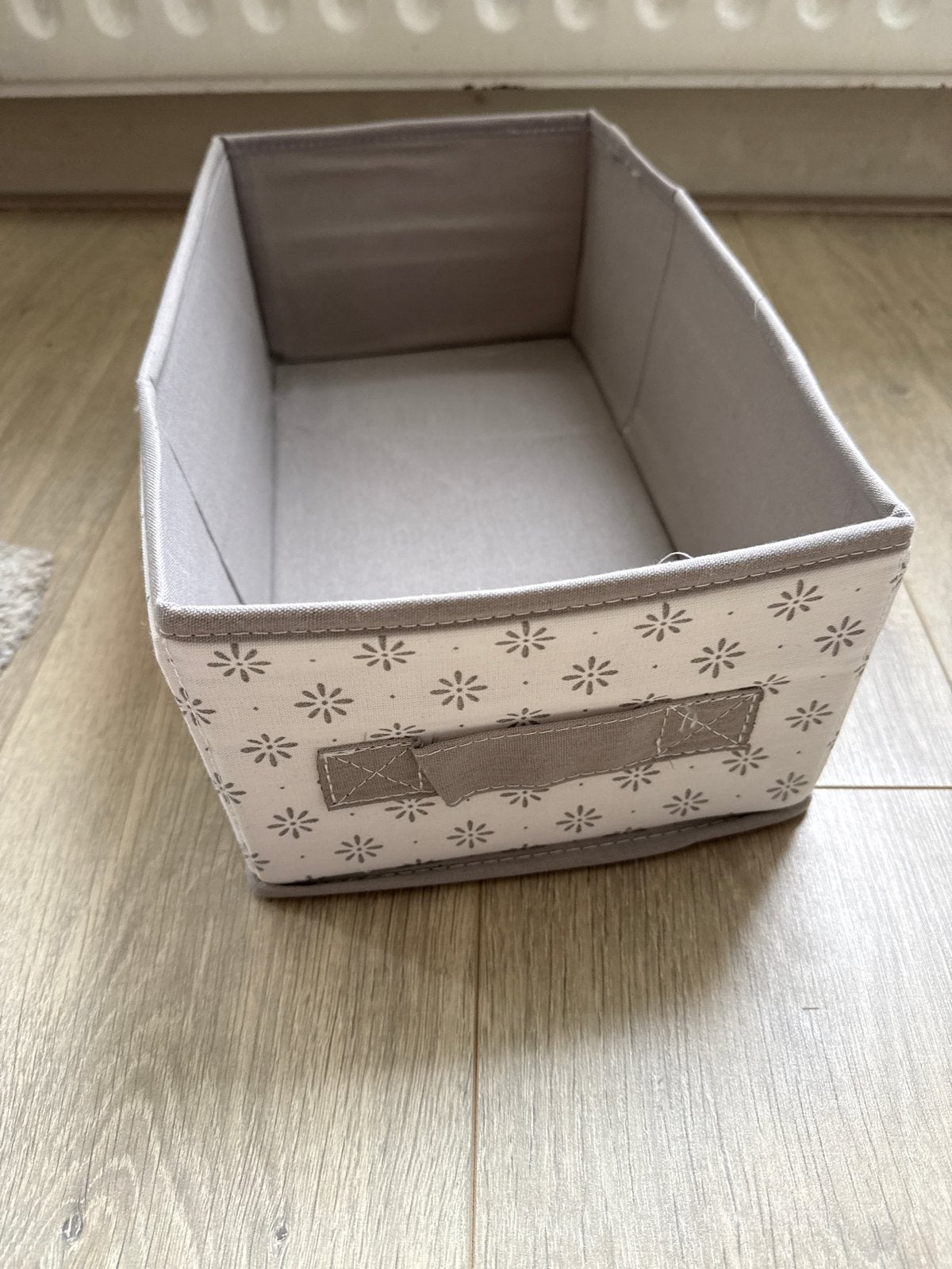 Opvouwbare opbergmand met bloemmotief, Ophalen, Overige materialen, Minder dan 50 cm, Gebruikt