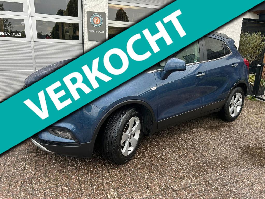 Opel Mokka X 1.4 Turbo Innovation NAVI|CAMERA|KEYLESS|TREKHA, Auto's, Opel, Voorwielaandrijving, Gebruikt, Blauw, Leder en Stof
