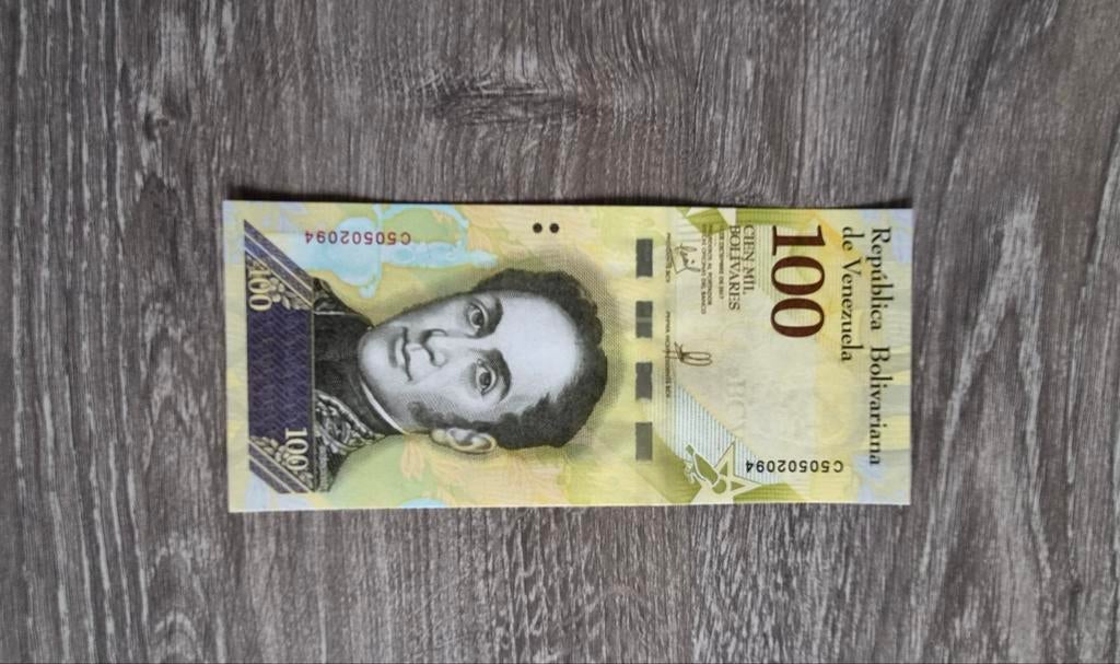 Venezuela 100.000 Bolivares biljet (2017), Ophalen of Verzenden, Zuid-Amerika, Los biljet
