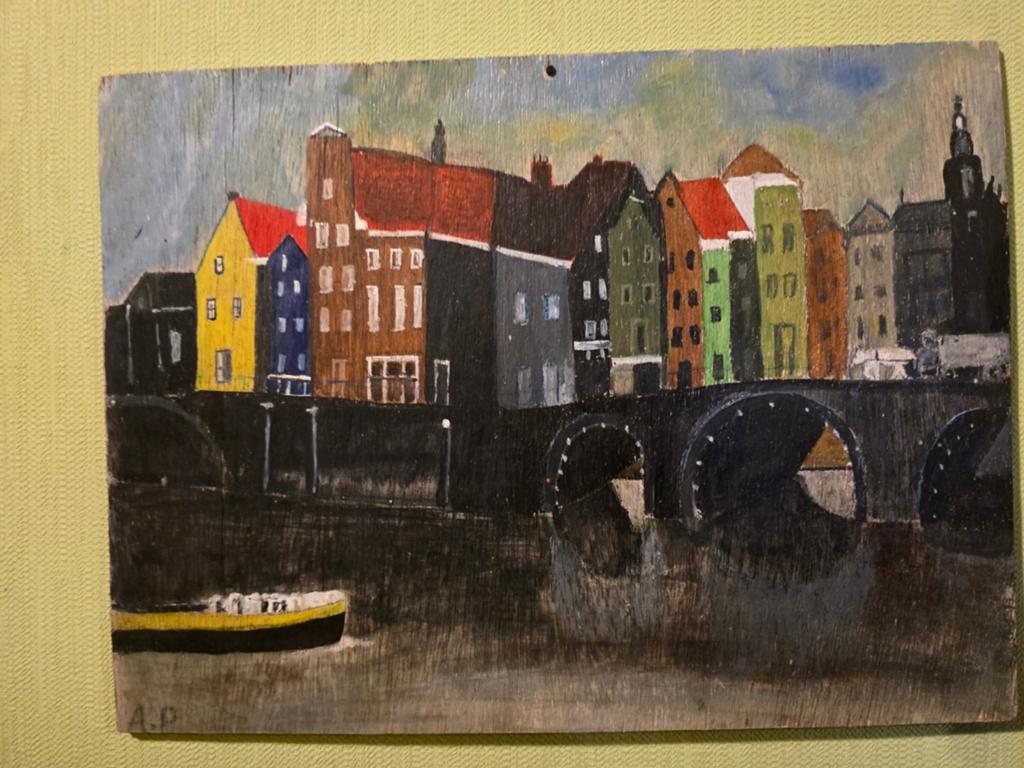Olieverfschilderij, Antiek en Kunst, Kunst | Schilderijen | Klassiek, Ophalen of Verzenden