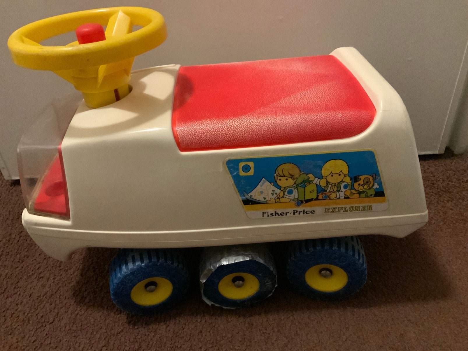 Vintage Fisherprice loopauto, Ophalen, Gebruikt